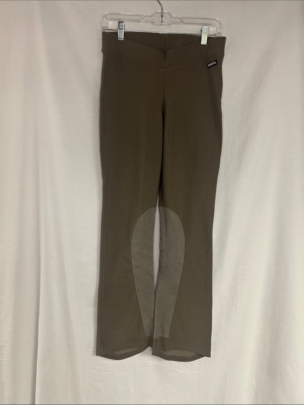 Kerrits Kids Brown Riding Leggings with Suede Knee Patches
